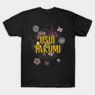 Aesthetic Proud Name Takumi Flowers Anime Retro Styles T-Shirt